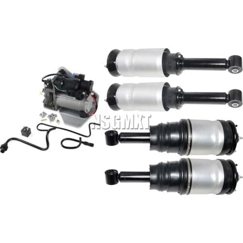 AP03 5PC AMK Rear+Front Air Suspension Struts+Compressor for Land Rover Range Rover Sport Discovery 3 4 LR3 LR4 LR023964