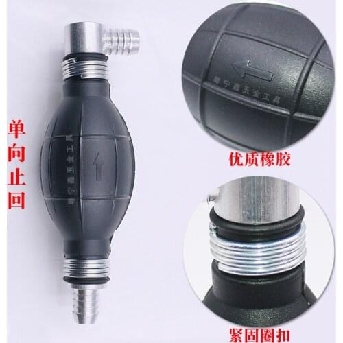 Car Boat Motorcycle Fuel Pump Elbow Hand Fuel Pump Gasoline Diesel Suitable For One-Way Fuel Pump Rubber Anticorrosion