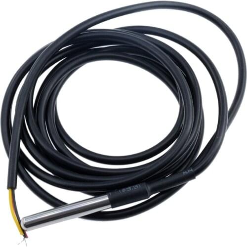 DS18B20 Waterproof High Accuracy Digital Thermal Probe 1m/2m/2.5m/3m Cylindrical Temperature Thermistor Thermal Cable Probe