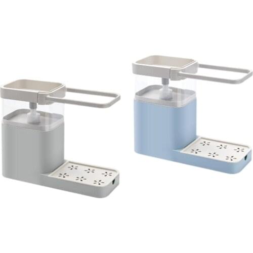 Kitchen 4 in 1 Soap Pump Dispenser and Sink Caddy Organizer Washing Tidy Cleaning