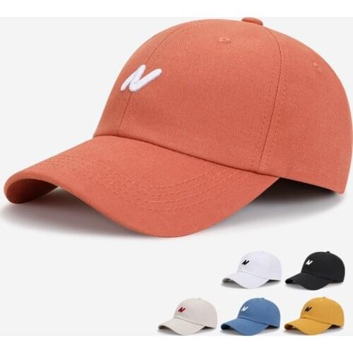 LINJW Cotton Korean Style Letter Embroidery Baseball Cap for Women Men Snapback Caps Hip Hop Baseball Hat Outdoor Dad Hats