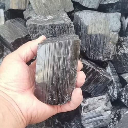 Natural Black Tourmaline Gravel Raw Gemstone Mineral Specimen Irregular Crystal Healing Advanced Collection Eliminate Magnetism