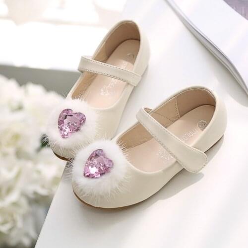 2018 Autumn Spring Fashion Shoes New Lovely PU Soft Bottom Baby Girl Princess Shoes Girls School Shoes Child Wedding Party Shoes