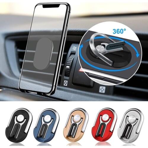 Rotatable Mobile Phone Holder Finger Ring Multipurpose Car Air Vent Cellphone Bracket Stand For iPhone Samsung Redmi Huawei
