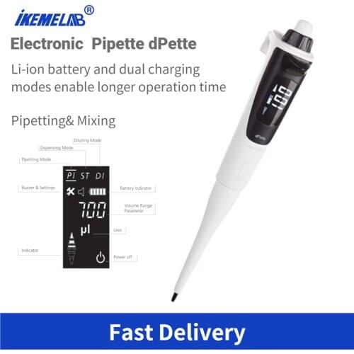 Simple Electronic Pipette Laboratory Adjustable Volume Pipette Teaching Equipment and Supplies Micro Pipettes