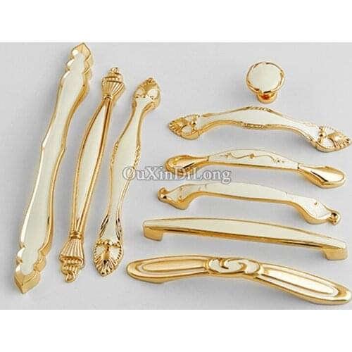 10PCS Furniture Handles Zinc Alloy Drawer Door Knobs Closet Cupboard Cabinet Knobs and Handles Modern Kitchen Pulls Handles