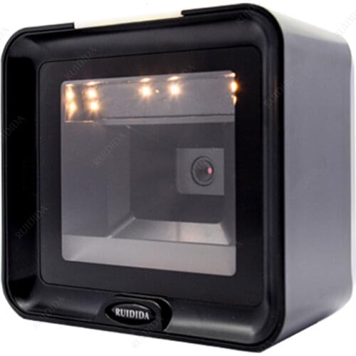 Platform Barcode scanner Desktop Bar code Reader Scanning 2D Hands-Free Bar code Scanner Wired USB Scanner QR Code PDF Barras