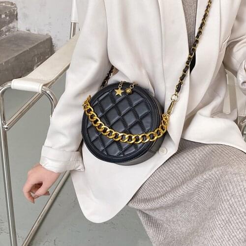 New Women Luxury Soft Leather Messenger Bags Ladies Bolsas Round Crossbody Bags for Girls Shoulder Bag Female Designer Handbag