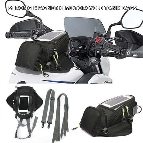 Motorcycle Oil Fuel Tank Bag Riding Bag Strong Magnetic Navigation Riding Shoulder Bag For GIVI Mobile Phone Navigation For GPS