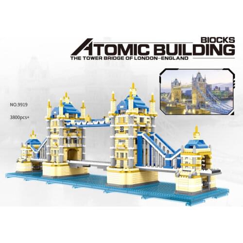 Disney Mickey mouse Around the World building block Tower Bridge london england model brick assemble toy nanobrick for gifts