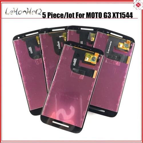 5 Piece/lot AMOLED LCD For Motorola MOTO G3 G 3rd XT1541 LCD Display Touch screen Digitizer Assembly For MOTO XT1544 XT1550 LCD