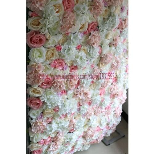 10pcs/lot Artificia flower rose wall wedding backdrop decoration flower stage decoration flower runner wedding mixcolor TONGFENG