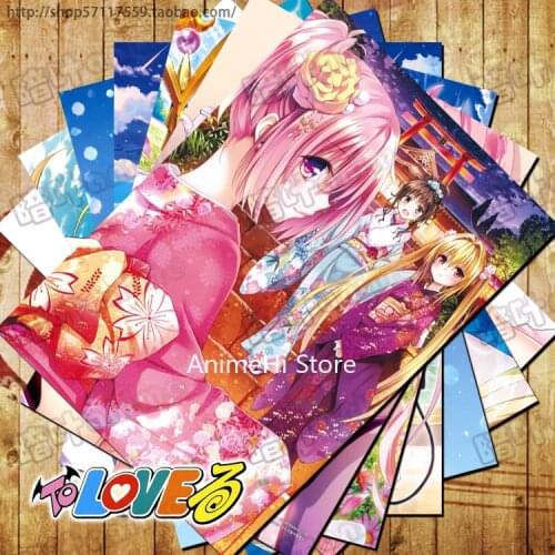 10 Pcs/set Anime To LOVE-Ru Posters Yuki Rito Lala Satalin Kotegawa Yui Sairenji Haruna Wall Pictures for Colletion A3 Stickers