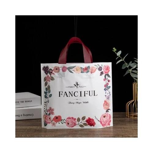 50pcs/lot Printing Cherry Supermarket Shopping Plastic bags New Materiat Vest bags Gift Cosmetic Bags