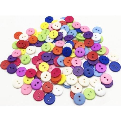 200pcs 13mm Resin Round Buttons 2-Holes DIY Sewing Scrapbooking Handmade Garment Accessories 14 Differernt Colors