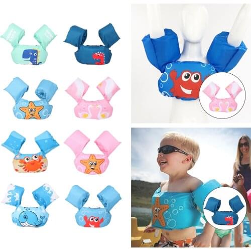 Baby Swim Rings Foam Cartoon Baby Arm Ring Buoyancy Vest Garment of Floating Kids Safety Life Vest Childrens Swim Life Jackets