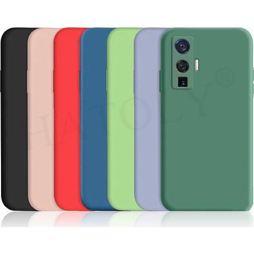 For Vivo iQOO 5 Pro Case Cover iQOO Neo 3 Z1 Z1X U1 Liquid Silicone Shockproof Bumper Soft Phone Back Case For Vivo iQOO 5 Pro