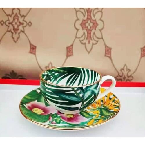 Ceramics Afternoon Tea Coffee Cup Suit Originality China Gold Hold Coffee Cup Gift Cup and Saucer Travel Coffee Set Ceramic Cup