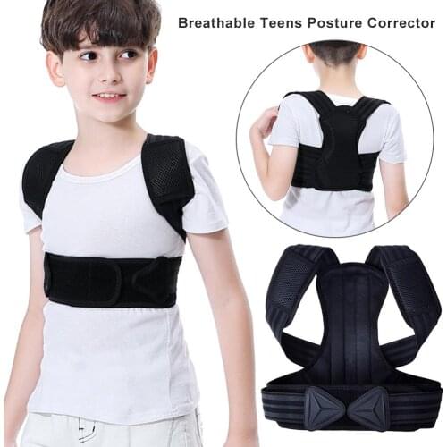 Kids Teens Posture Corrector Upper Back Posture Brace Breathable Invisible Teens Correction Belt for Teenager Girls and Boys