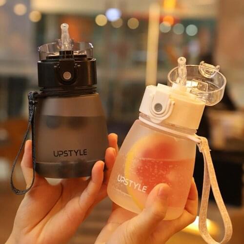 Water Cup with Straw Adult Sippy Cup Baby Children Lovely Girl Cute Water Bottle Anti Falling Plastic Cup Kids Cup