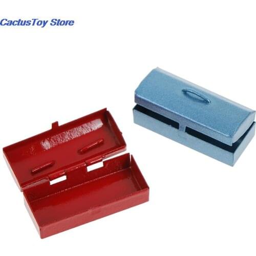 Mini Toolbox 1:12 Dollhouse Accessories Miniature Furniture Decoration Classic Toys for Children Kids Dolls Accessory