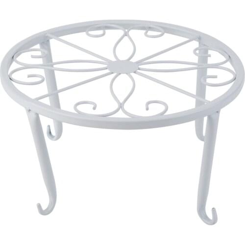 European Style Desktop Four-legged Flower Pot Stand Floor-standing Single-layer Iron Low Flower Shelf Small Flower Stand