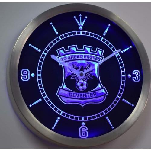 Nc1027 Go Ahead Eagles Eerste Divisie Netherlands Neon Light Signs LED Wall Clock