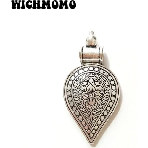 2019 New 1pieces 57*30MM Retro Plated Zinc Alloy Big Water Drop Shape Charms Pendants for DIY Jewelry Accessories Gifts