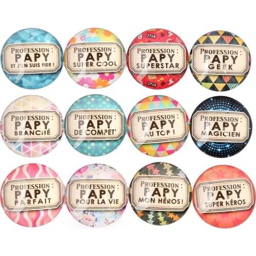 Onwear mix papy photo round pendant glass cabochon 20mm 25mm 30mm diy flat back dome jewelry findings for keychain making