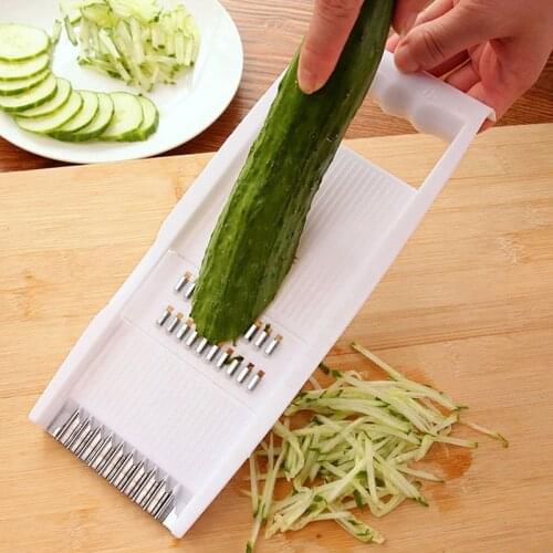 Vegetable Slicer Manual Vegetable Cutter Professional Grater Stainless Steel Blades Vegetable Kitchen Tool for Potato Carrot