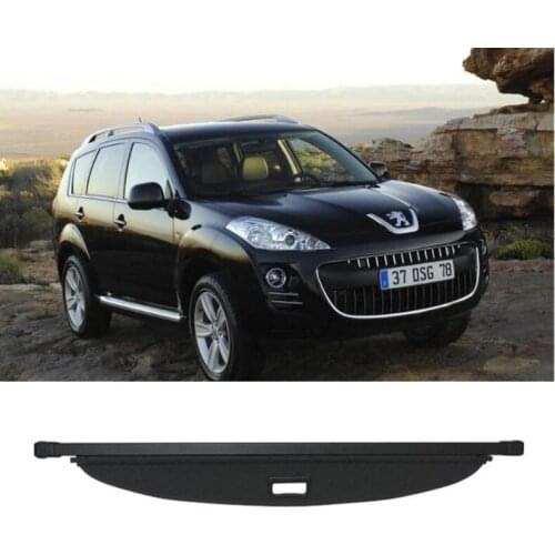 High Qualit Car Rear Trunk Cargo Cover Security Shield Screen shade Fits For Peugeot 4007 2007-2012 (black, beige)