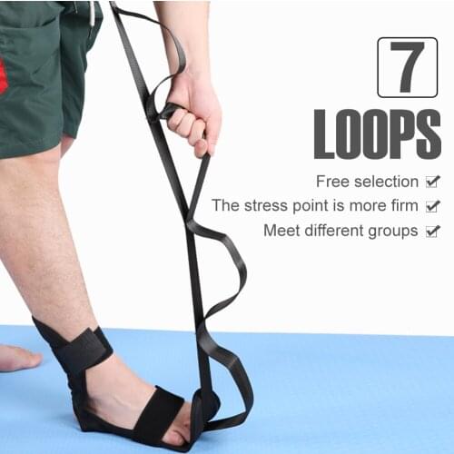 Yoga Ligament Stretching Belt Foot Rehabilitation Strap Plantar Fasciitis Leg Training Foot Ankle Joint Correction Braces drops