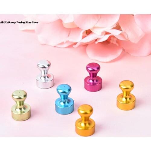 Transparent Noticeboard Skittle Pin Magnets DIY Fridge Whiteboard 6pcs/set Strong Magnetic Thumbtacks