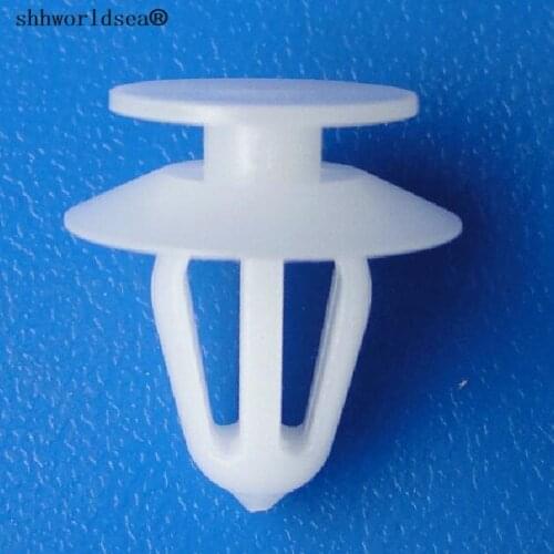 Shhworldsea 100pcs car plastic clip& auto fastener retainer white loctor for vw 2345957