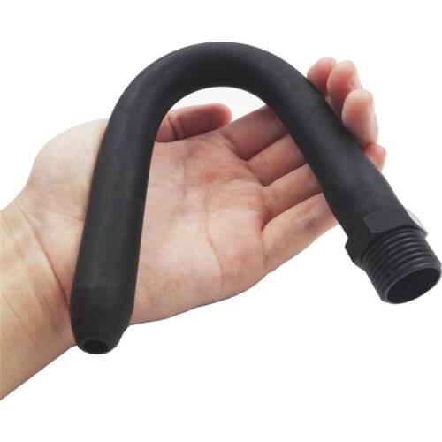 Wetips Silicone Anal Cleaner Kits Bidet Clean Ducha Flex Tip Cleaning Enema Soft Tube Anal Portable Shower Hygienic Enema Douche