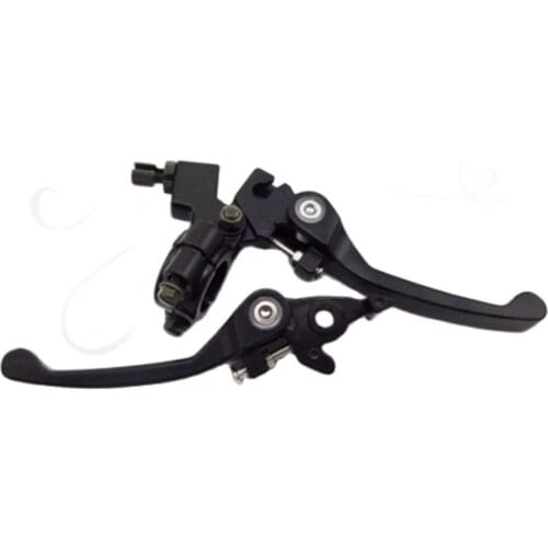 Folding Brake Clutch Lever Set For Motorcycle Pit Dirt Bike ATV Quad 50cc 110cc 125cc 140cc 160cc 200cc Black Chrome Rear