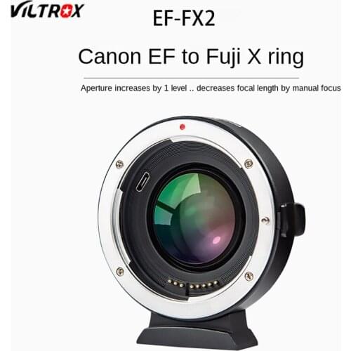 Viltrox EF-FX2 Lens Adapter Ring Focal Reducer Booster Auto Focus 0.71x for Canon EF Lens to Fuji X Mount Camera X-T3 X-PRO2 A20