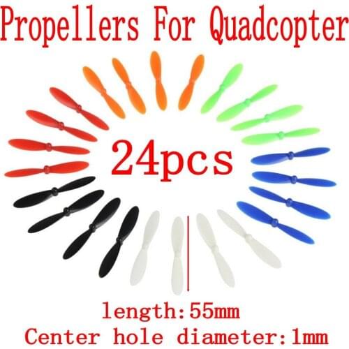 X4 H107 H107C H107D 5.5cm 55mm 1mm Propellers Main Blades RC 4-Axis 6-Axis Quadcopter Rc Spare Parts Part Rc Helicopter