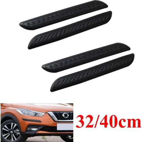 2/4Pcs 32cm/40cm Car Bumper Protector Anti-collision Strips Bumper Corner Rubber Moldings Bar Guard Body Protection Universal