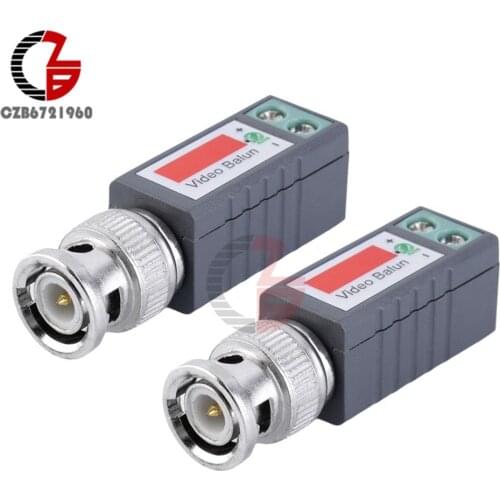 1Pair (2Pcs) CCTV Passive Video Balun UTP Transivers BNC CAT5 CABLE CONNECTORS