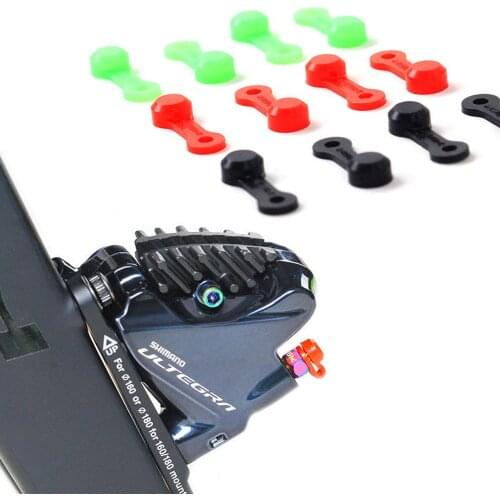 10pcs Bike Bleed Nipple Cover Silica Gel Dust Cap MTB Bicycle Oil Nipple Set For XT Oil Disc Brake Clamp Accessories