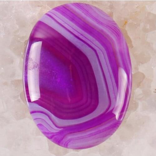 40x30MM Purple Veins Carnelian Stone Oval Cabochon CAB GEM Jewelry Making 1PCS H098