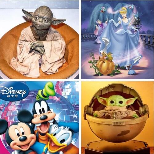 Full Diamond Painting Disney 5D DIY Cartoon Character Little Monster Rhinestone Cross Stitch Set Marseille Decorative Painting
