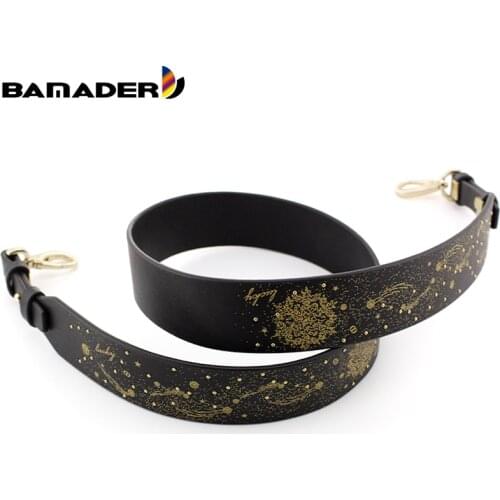 BAMADER Snowflake Bag Strap Lipstick Packet Replace DIY Leather Snowflake Shoulder Bags Strap Women Bag Straps Belt Accessories