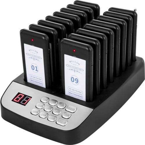 Restaurant Wireless Guest Paging System 16 Beepers Queuing Calling Pagers Restaurant Pagers