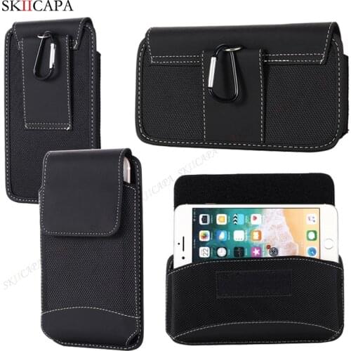 For Samsung S21 Ultra S21 A12 A42 5G Pouch Case Universal Belt Clip Case Waist Bag For Samsung Note 20 A21S M31S Belt Clip bag