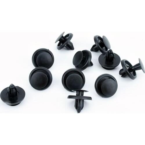 For Toyota 20 Pcs 7mm Plastic Car Rivet Auto Bumper Fastener Retainer Fixed Clamps Door Trim Panel Clip Engine Cover Clips