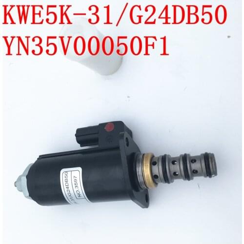 Solenoid Valve KWE5K-31/G24DB50 YN35V00050F1 For SK200-8 SK330-8 SK350-8 Excavator
