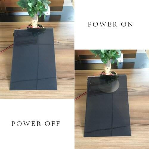 HOHOFILM 6colors 21cmx30cm Smart Film Glass Window Film PDLC sample Switchable Film For Home,Building, hotel, office sticker