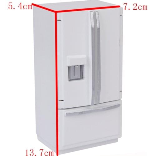 1/12th Dollhouse Exquisite Handmade Minitures Double Door Refrigerator